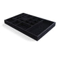Jewelry Organizer Drawer Insert , Wood and Velvet Tray Made In USA ,  21.5" x 14.5"x 2".