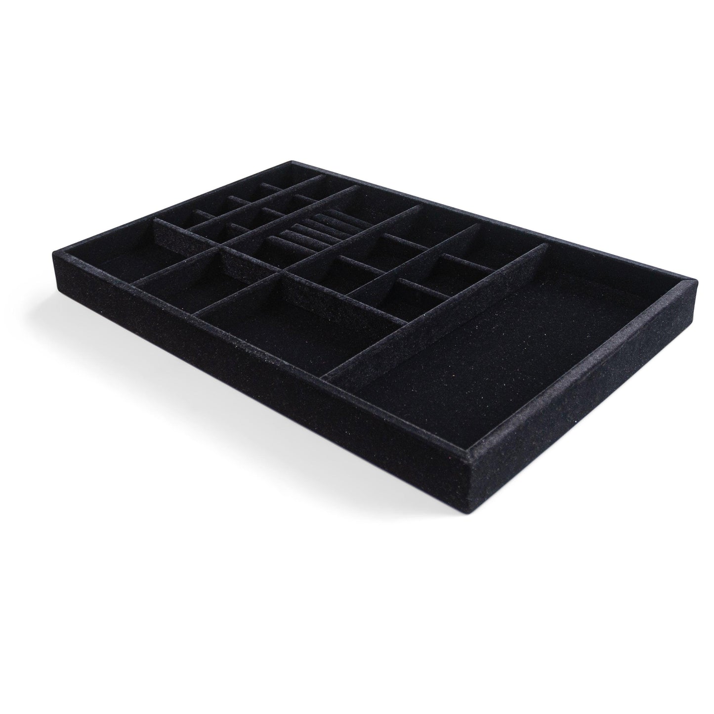 Custom size trays Drawer Insert Organizer , Wood, Velvet or Ultra Suede, 21.5” X 14.5” X 2”